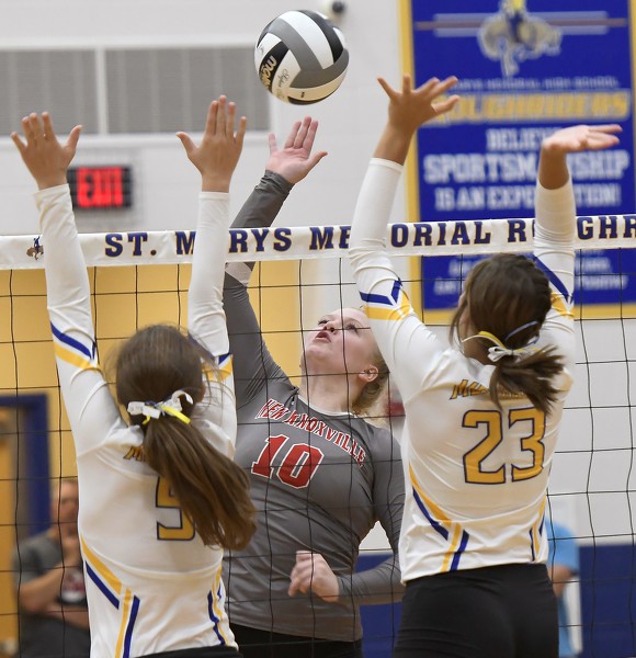 New Knoxville vs St. Marys volleyball Photo Album The Daily Standard