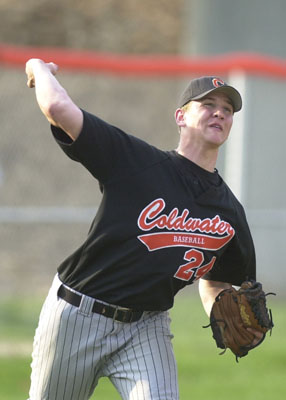 Coldwater's Steve Wenning held Minster to just one hit as the Cavaliers opened MAC play with a 10-0 win over the Wildcats.<br>dailystandard.com