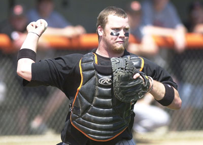 Coldwater's Trent Gerlach fires the ball down to first base during action from Saturday's sectional final with St. John's<br>dailystandard.com