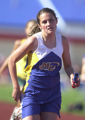 Megan Bruns will take part at the state track and field meet as part of Marion Local's 400-meter relay team.<br>dailystandard.com