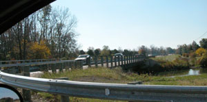 Pictured is a motorist's view from Coldwater Creek Road looking south along U.S. 127. Following a request by The Daily Standard, Ohio Department of Transportation officials checked the intersection for site distance. ODOT determined motorists need to proceed several feet closer to the busy highway to get a better look at traffic and will be moving the white 