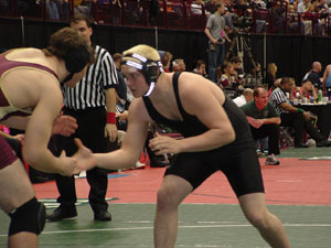 Coldwater's Kyle Oswalt became the first-ever Cavalier wrestler to place in the state wrestling meet.<br>dailystandard.com