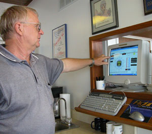 Armstrong Airport Manager Gary Katterheinrich talks about a new Web site feature, the ramp cam providing a continuous live video of planes pulling into the ramp area. The airport was cited by a state official as a model of how small publically owned airports can function to get funding and support for improvements. Armstrong is nearly finished with a $1.9 million runway extension and upgrades.<br>dailystandard.com