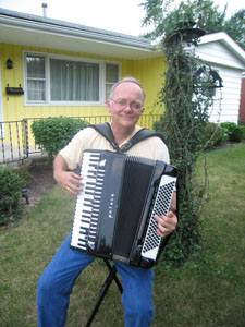 Steve Knapke, frequent visitor in New Bremen and accordion player <br>dailystandard.com