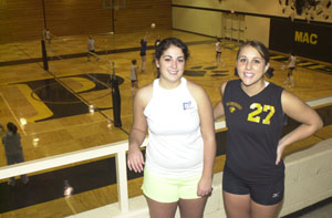 Parkway's strong offensive package has been paced by the setting from Erika Snyder, left, and Tory Henkle, right, during the volleyball tournament run that has the MAC representative back in the state tournament for the first time since 1998. <br></br>dailystandard.com