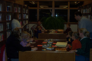 St. Henry High School senior Erica Gelhaus reads 