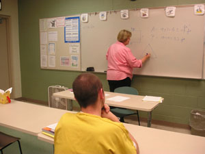 Teacher Mary Eyink, a New Bremen resident, has taught GED classes at the Auglaize County Corrections Center for the past seven years.<br></br>dailystandard.com