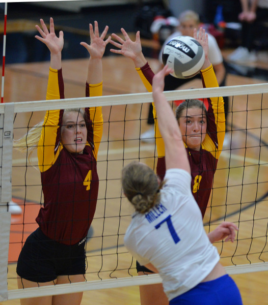 New Bremen vs Tiffin Calvert volleyball Photo Album The Daily Standard