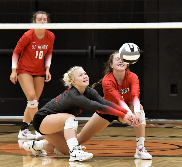 St. Henry vs Miami East volleyball Photo Album The Daily Standard