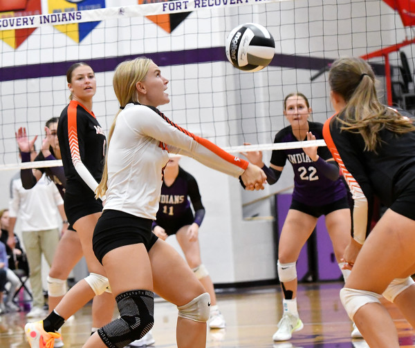 Fort Recovery vs Minster volleyball Photo Album The Daily Standard