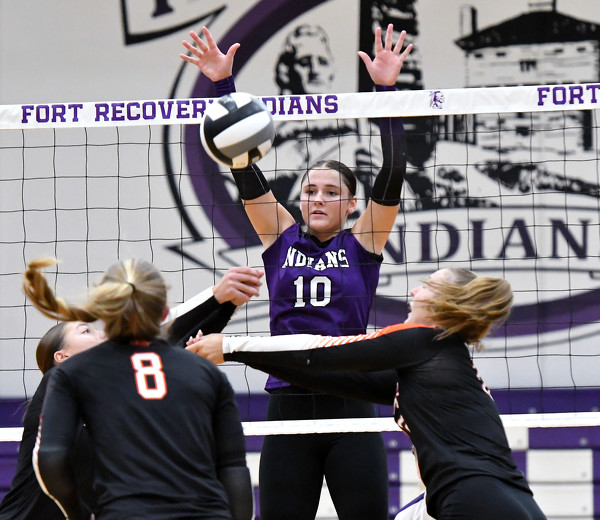 Fort Recovery vs Minster volleyball Photo Album The Daily Standard